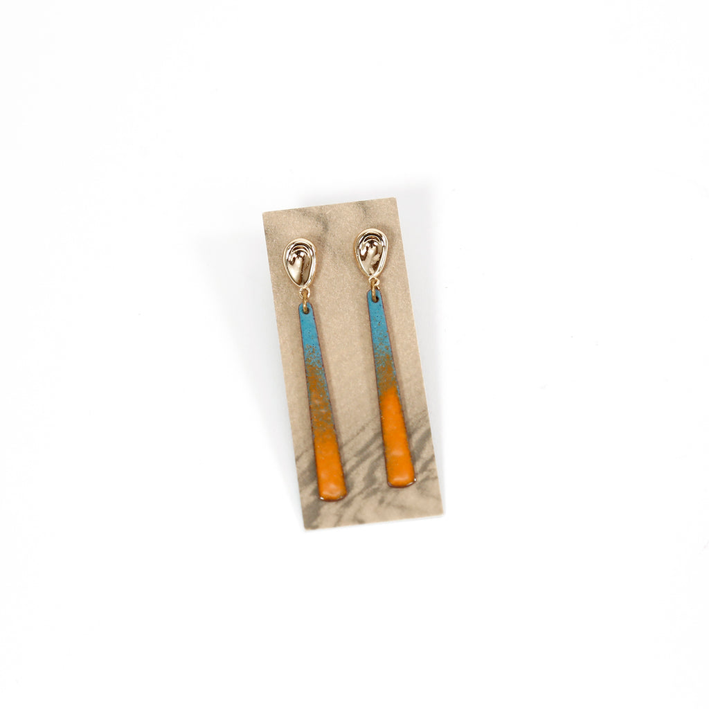 Mirage Earrings / Turquoise Fire