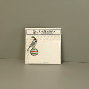 Hester & Cook Paper Place Cards / Christmas Chickadee
