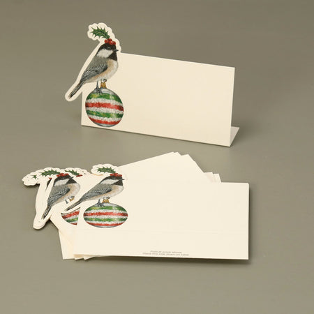 Hester & Cook Paper Place Cards / Christmas Chickadee