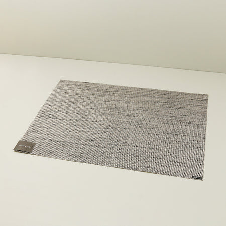 Chilewich Vinyl Placemats / Mini Basketweave Light Grey Rectangle