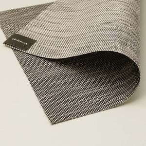 Chilewich Vinyl Placemats / Mini Basketweave Light Grey Rectangle