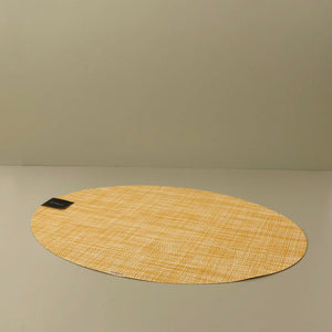 Chilewich Vinyl Placemats / Ochre Oval