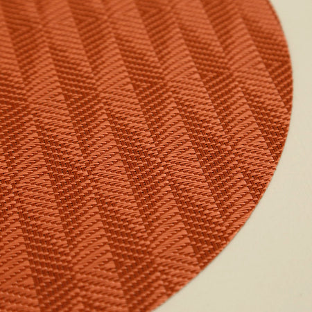 Chilewich Vinyl Placemats / Arrow Paprika Round