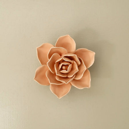 Ceramic Flower / Apricot Snowdrop