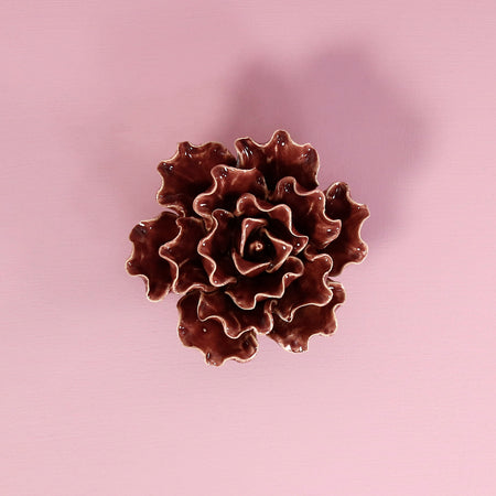 Ceramic Flower / Sea Lettuce Purple