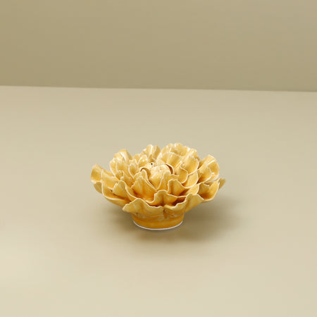 Ceramic Flower / Yellow Carnation