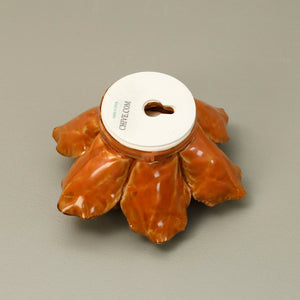 Ceramic Flower / Orange Orchid