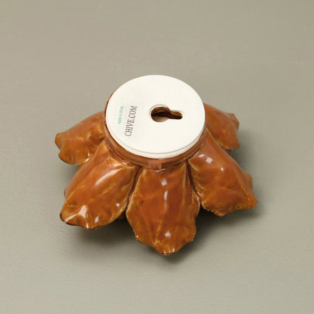 Ceramic Flower / Orange Orchid
