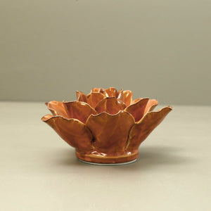 Ceramic Flower / Orange Orchid