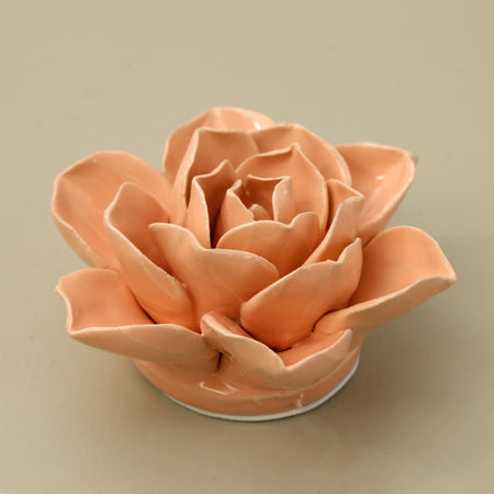Ceramic Flower / Apricot Snowdrop