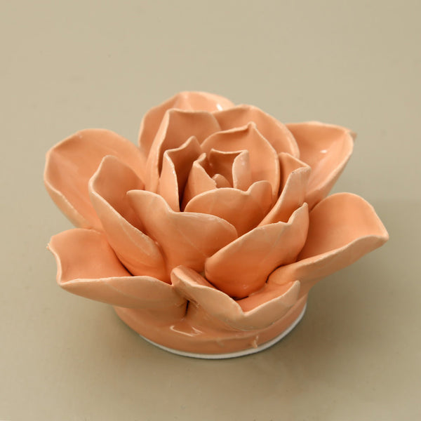 Ceramic Flower / Apricot Snowdrop