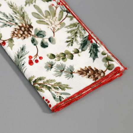 Christmas Walk Cotton Napkins / Set of Four