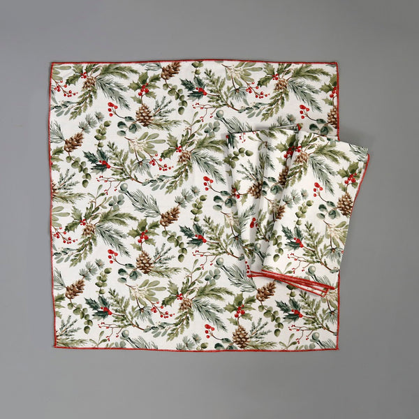 Christmas Walk Cotton Napkins / Set of Four