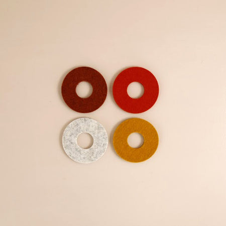 Circle Napkin Ring Set / Sunset Mix