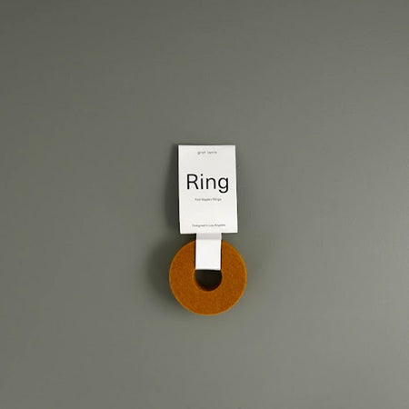 Circle Napkin Ring Set / Turmeric