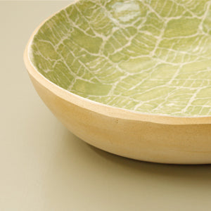 Medium Nested Oval Bowl / Citrus / Foliage