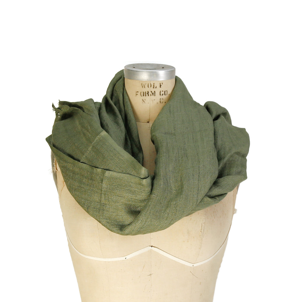 Linen Scarf / Moss