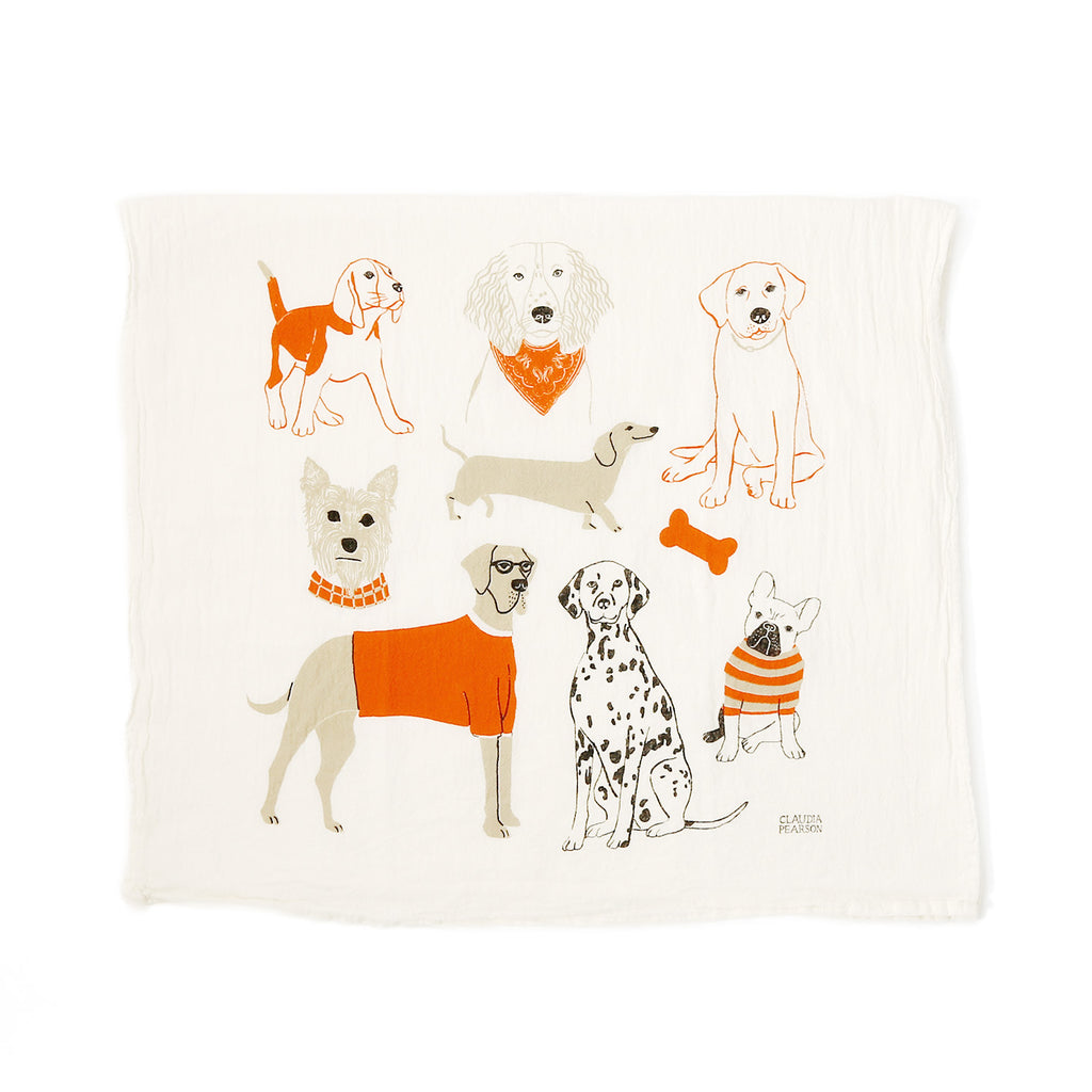 Claudia Pearson Tea Towel / Dog