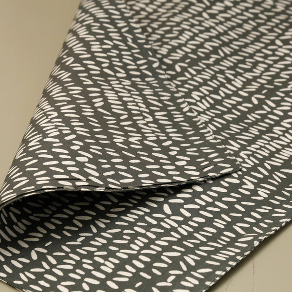Stitch Coal Cotton Table Runner 71"
