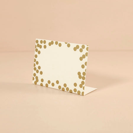 Hester & Cook Paper Place Cards / Gold Confetti