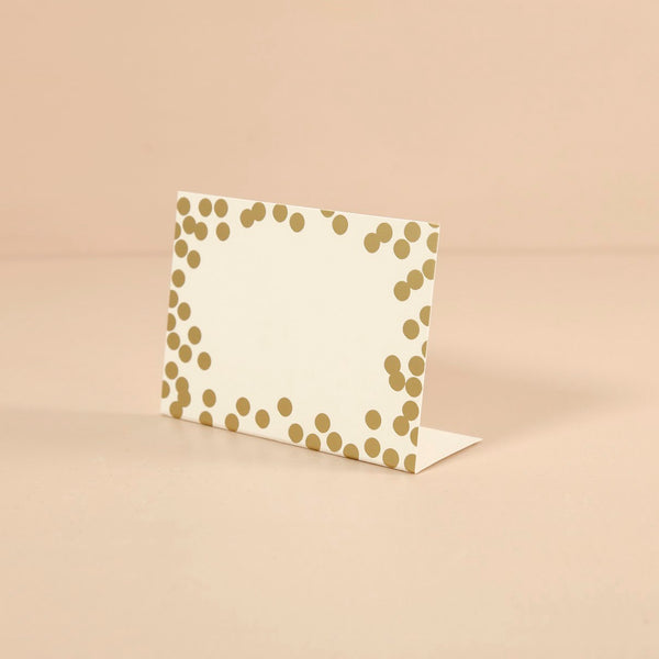 Hester & Cook Paper Place Cards / Gold Confetti