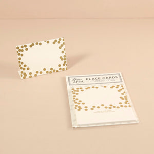 Hester & Cook Paper Place Cards / Gold Confetti