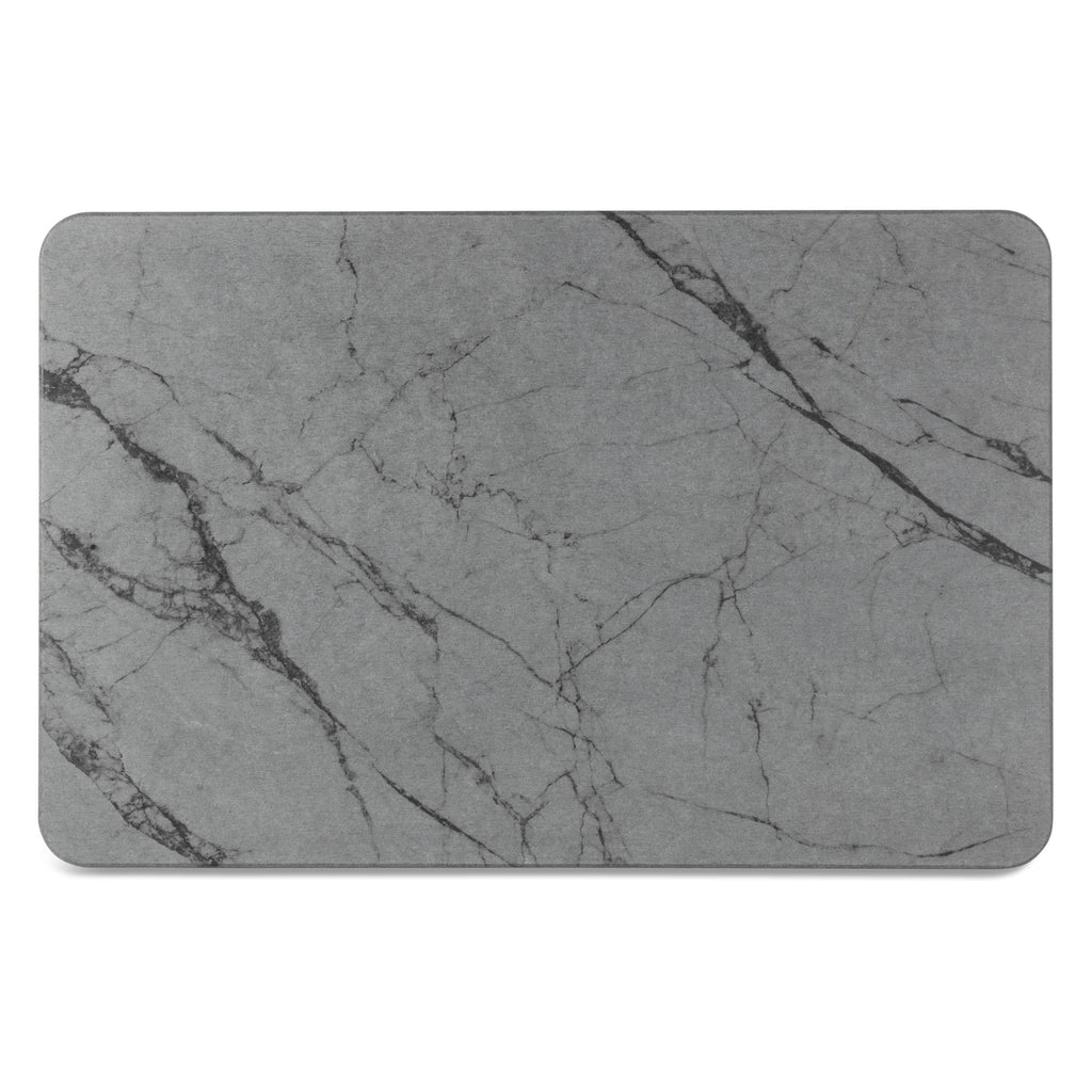 Diatomite Marbled Bath Mat / Grey