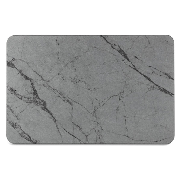 Diatomite Marbled Bath Mat / Grey