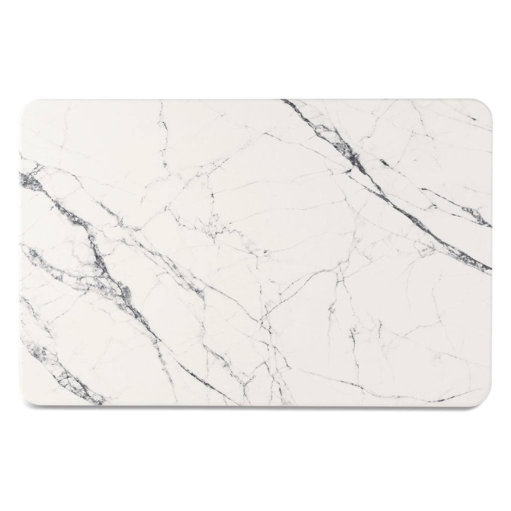 Diatomite Marbled Bath Mat / White