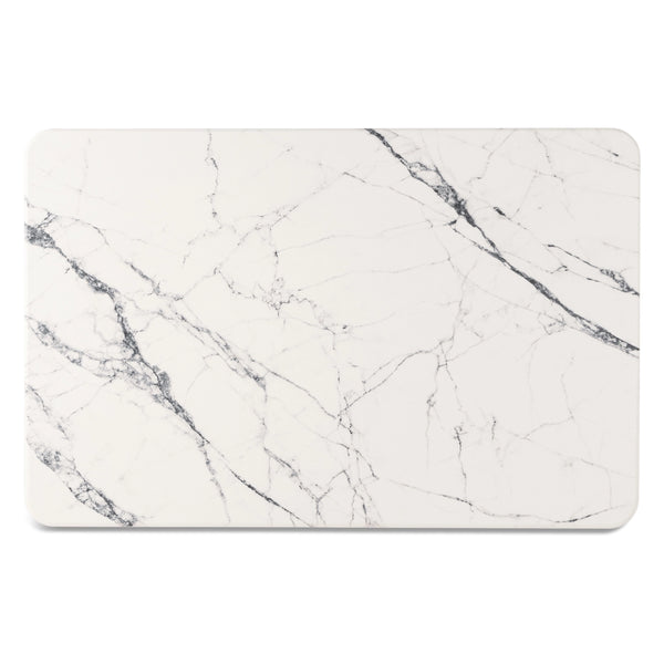 Diatomite Marbled Bath Mat / White