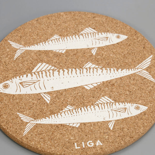 Cork Trivet / Mackerel