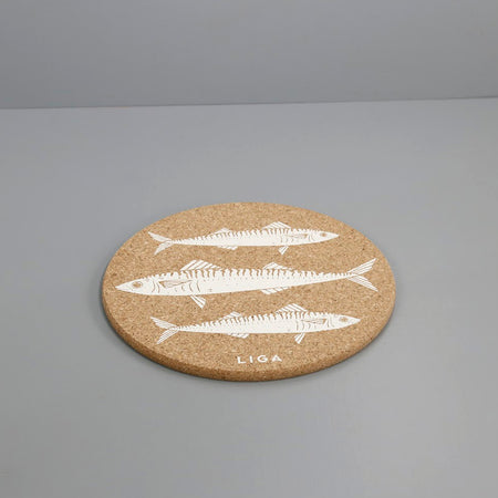 Cork Trivet / Mackerel