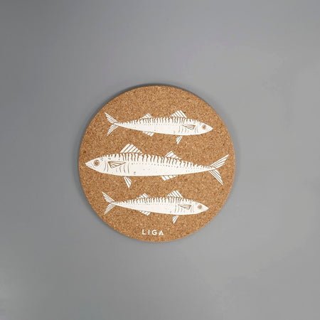 Cork Trivet / Mackerel