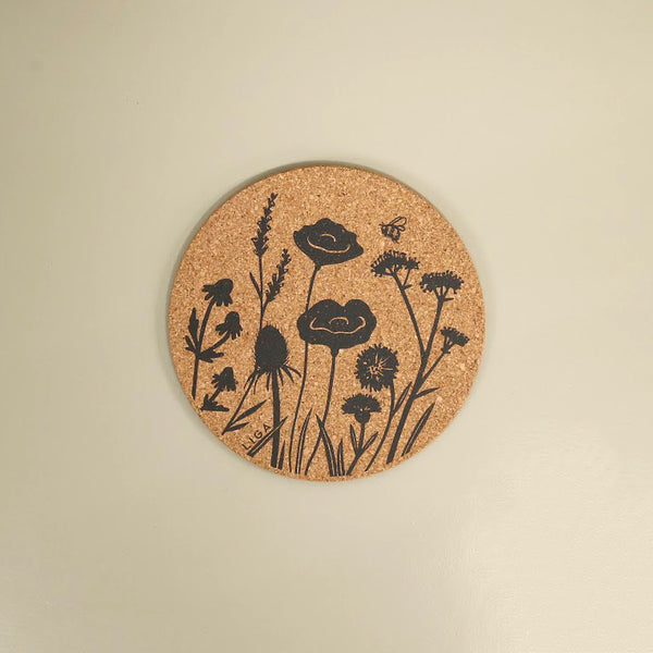 Cork Trivet / Wildflower