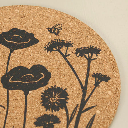 Cork Trivet / Wildflower