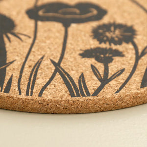 Cork Trivet / Wildflower