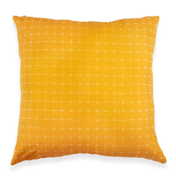 Cross Stitch Pillow / Mustard