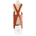 Cotton Cross Back Apron / Terracotta