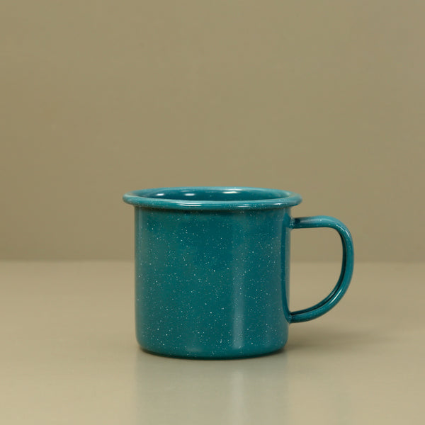 Stinson Enamelware Mug 12oz / Turquoise Speckle
