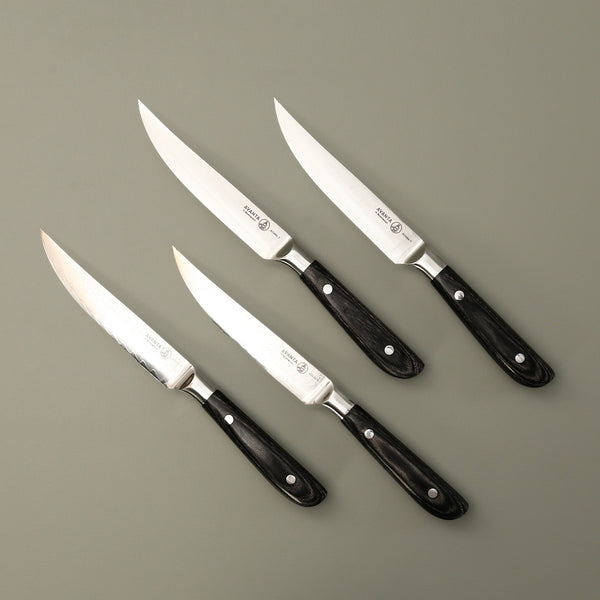 Avanta Damascus Fine Edge Steak Knife 4pc Set