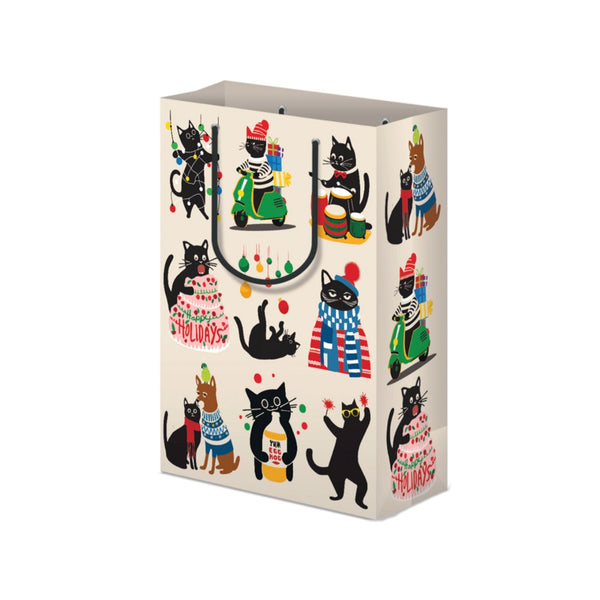 Designer Gift Bag / Christmas Cats