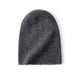 Unisex Cashmere Wool Beanie / Dark Gray