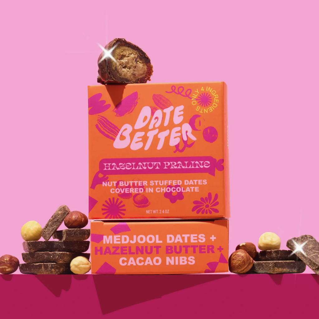 Date Better Stuffed Dates / Hazelnut Praline