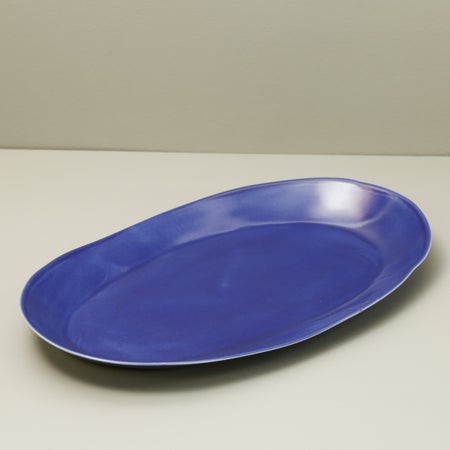Davistudio Large Oval Platter / Cobalt