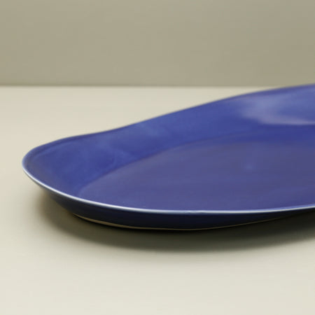 Davistudio Large Oval Platter / Cobalt