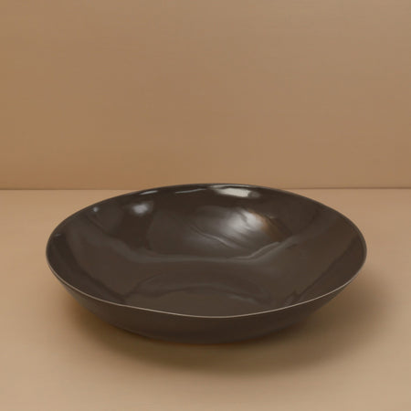 Davistudio Small Low Serving Bowl / Charcoal
