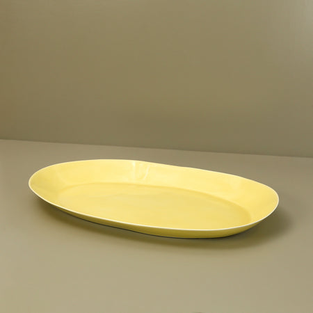 Davistudio Large Oval Platter / Yellow