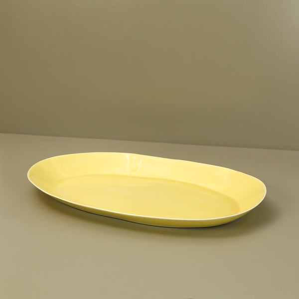 Davistudio Large Oval Platter / Yellow