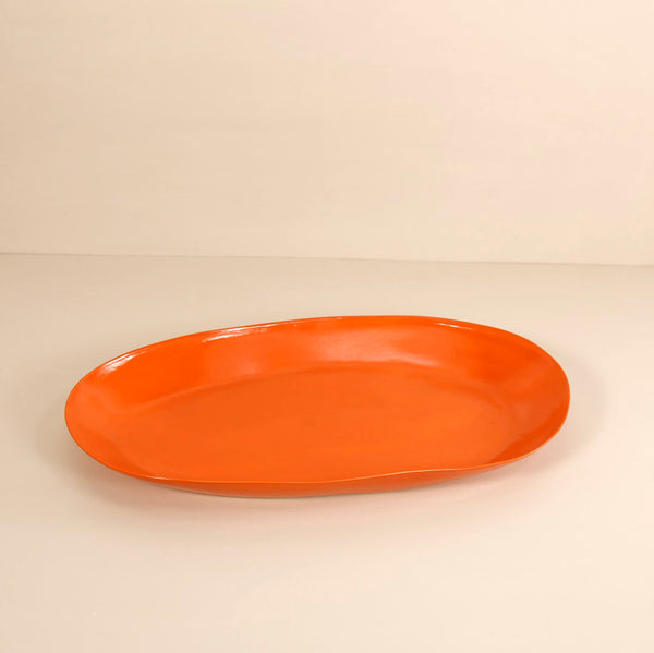 Davistudio Large Oval Platter / Clementine