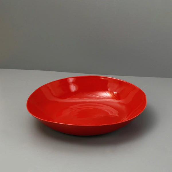 Davistudio Small Low Serving Bowl / New Red